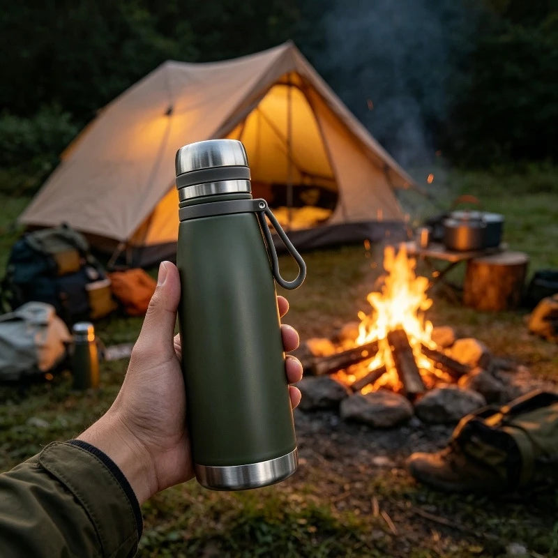 Wide Mouth Insulated Stainless Steel Thermos for Travel and Commuting