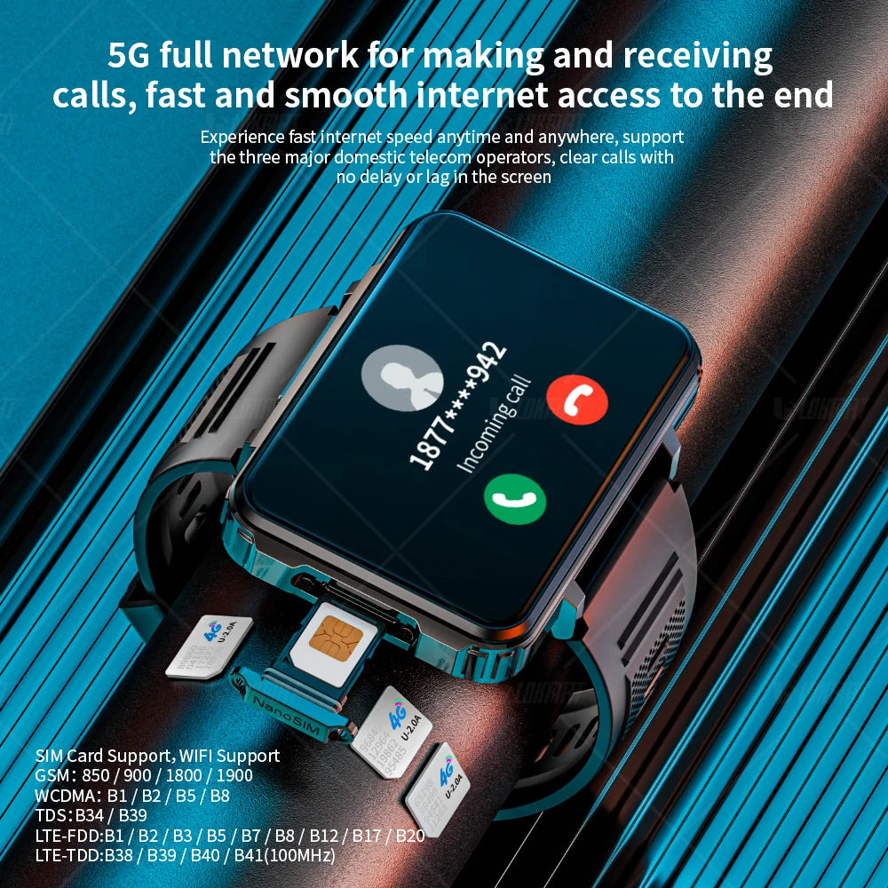 LOKMAT Android Smartwatch Phone With 4G Calling And Dual Cameras