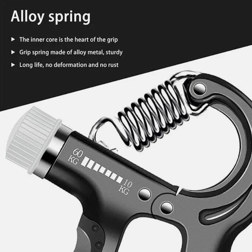 2pcs Hand Grip Strength Power Trainer Gripper Strengtheners Adjust Gym Exerciser