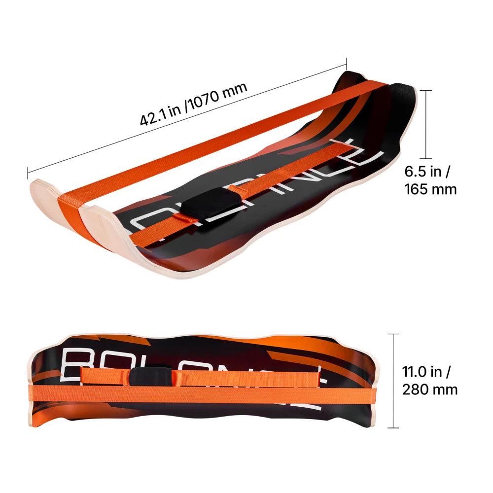 Wooden Wobble Balance Board for Core Training and Home Workouts