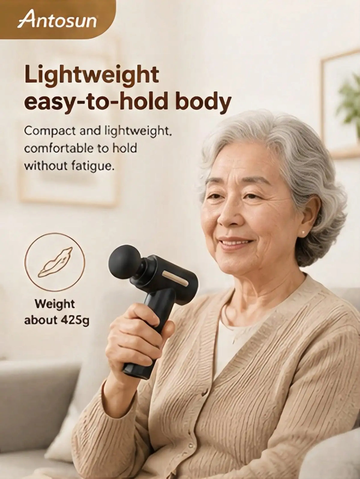 Gym Recovery Massage Gun, Handheld Deep Muscle Vibration Massager With Interchangeable Heads, Multi‑Mode Portable Body Relaxer For Post‑Workout Soreness, Leg Back Arm Muscle Relief, Ideal Gift For Christmas, Thanksgiving